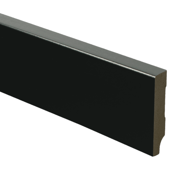 MDF Plint recht RAL 9005 240x55x12