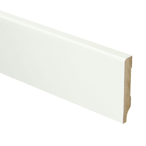 MDF Plint recht RAL 9016 240x55x9
